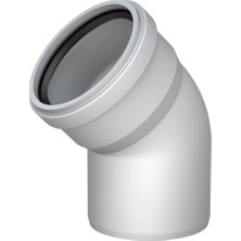 Ceylan Adam Mey Ithalat® Pvc Atık Su Borusu 45 Derece 125 mm 10 Adet