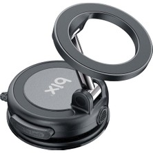 Store TCH05 360 Derece Dönebilen Vakumlu Manyetik Mıknatıslı Araç Içi Telefon Tutucu Siyah