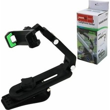 Store Araç Dikiz Aynası Telefon Tutucu, 360° Dönebilen Kol, Mandalı Montaj, Ayarlanabilir Genişlik 12.9-25.5cm