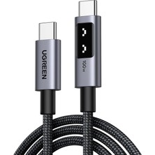 Store Uno Usb-C 100W 5A Qc Pd Örgülü Hızlı Şarj Kablosu, 1 Metre, Siyah, 35501
