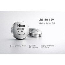 Store Batteries LR1130 1.5V Alkalin Düğme Pil (AG10, L1131, 389) 10'lu Paket