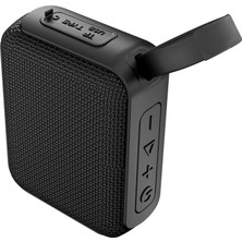 Store As-03 Taşınabilir Kablosuz Bluetooth 5.3 Hoparlör - 5W Güçlü Ses, 1200 Mah Batarya, Tws Çift Eşleştirme, Kumaş Kaplama, USB & Tf Kart Girişli Mini Hoparlör (Siyah)