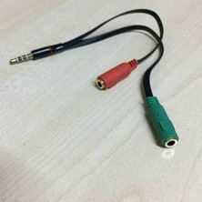 Store Kulaklık Mikrofon Ayırıcı Aparat 3.5mm Headphone Mic Audio 1 Erke