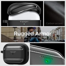 Store Airpods Pro 2/1 ile Uyumlu Kılıf Rugged Armor Matte Black - ACS05482