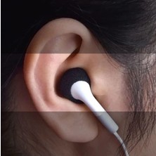 Store Kulaklık Süngeri 18MM - Mp3, Mp4, Dvd, Cd, Telefon Için Kulaklık Pedi - 10 Adet (5 Çift) Siyah