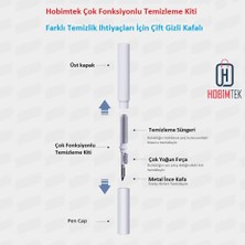 Store H-209 Kulaklık Temizleme Kiti Bluetooth Kulaklık Telefon Tablet Elektronik Eşya Temizleme Kalemi Yumuşak Fırça