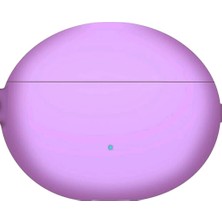 Store Huawei Freebuds 5i ile Uyumlu Koruyucu Kılıf Huawei Freebuds 5i ile Uyumlu Solid Color Smooth Matte Tpu Lila