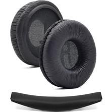 Store Jbl Ile Uyumlu Kulaklık Pedi Kafa Bandı ve 2 Adet Yumuşak Kulaklık Süngeri Jbl Tune 450BT 460BT 500BT 510BT 520BT 600 T250 JR300 ile Uyumludur (Siyah)