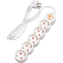 Store Tunçmatik Powerstrip 5 Beşli Anahtarlı Grup Priz 1.5m