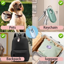 Store [transparent-Keychain] Samsung Galaxy Smarttag 2 ile Uyumlu Kılıf Hafif ve Şeffaf Tasarım Smart Tag 2 Kilif Sinyal Kaybı Olmayan Çizilmeye Karşı Koruyucu Smart Tag 2 Kılıfı (Şeffaf-Siyah)