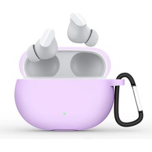 Store Beats Studio Buds ile Uyumlu Kulaklık Kılıf Darbeye Dayanıklı Silikon Yumuşak Koruyucu Toz ve Kirden Koruyan Beats Studio Buds ile Uyumlu Kulaklık Kılıfı (Lila)