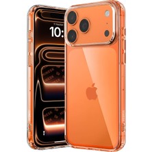 Store iPhone 17 Pro Max/18 Pro Max ile Uyumlu Crystal (Ultra Şeffaf Silikon) Kılıf Arkası Sert Polikarbonat Kenarları Yumuşak Tpu Darbe Emici Iç Hava Yastığı Destekli Kapak (17 Pro Max/18 Pro Max)