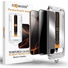Store iPhone 17 Pro Max ile Uyumlu Hayalet (Privacy) Temperli Cam, Easy Fix Kolay Kurulum Serisi Yüksek Kaliteli Ekran Koruyucu