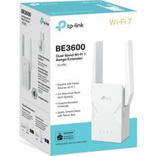 Store RE225BE | BE3600 Wi-Fi 7 Menzil Genişletici | 3.6 Gbps Hız | Gigabit Ethernet Port | Sinyal Güçlendirici | Easymesh Desteği | Akıllı Roaming | Tether Uygulaması | Kolay Kurulum