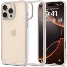 Store iPhone 16 Pro ile Uyumlu Kılıf Ultra Hybrid Natural Titanium - ACS08127