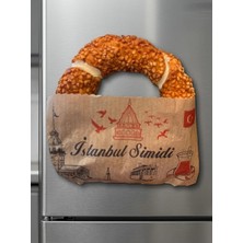 Istanbul Hatırası Çıtır Simit Figürlü Magnet - Nostaljik Kese Kağıdı Detaylı 3D Buzdolabı Süsü & Hediyelik Obje