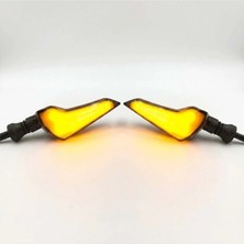 Moto Life N Coffee Motolifencoffee Üniversal LED Sinyal Takım (Sarı - Kırmızı)