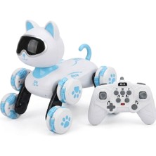 PopŞeker 2.4g Uzaktan Kumandalı Akıllı Robot Kedi - 360° Hareketli Sesli ve Işıklı Interaktif Çocuk Oyuncak Kedi