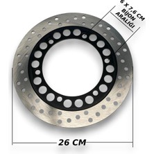 Moto Life N Coffee 3 TEKER KASALI 16 JANT ÖN FREN DİSK ÇEMBERİ 26 CM (SFD0350)
