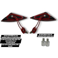 Moto Life N Coffee AYNA KIRMIZI MODİFİYE 10MM ADAPTÖR 8MM (50684)