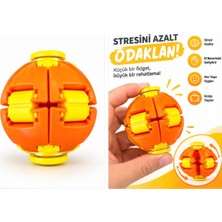 Bas Döndür Stres Topu Stres Giderici Mekanizmalı Takımlı Fidget Spinner Spinball Top Oyuncak