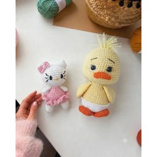 Design By Oykum Amigurumi Uyku Arkadaşı Ikili Oyuncak Ördek ve Hello Kitty