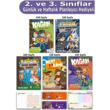 Timaş Çocuk 2. ve 3. Sınıf Kağan Serisi - Mert Ile Kamil Şifre Dedektifleri Set 5 Kitap - Kayıp Parçaların Izinde