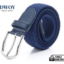 Dwoy Elastik Örgü Kemer Lacivert
