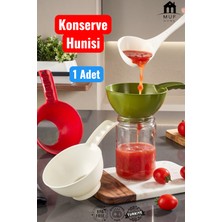 Muf Home Geniş Ağızlı Kavanoz ve Konserve Hunisi - Reçel, Salça ve Bakliyat Hunisi Bpa Içermez - 1 Adet