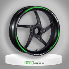 Moto Life N Coffee FLORASAN YEŞİL YAMAHA R25 UYUMLU 1 SET JANT ŞERİDİ
