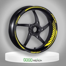Moto Life N Coffee REFLEKTÖR SARI RACİNG YAMAHA R25 UYUMLU 1 SET JANT ŞERİDİ