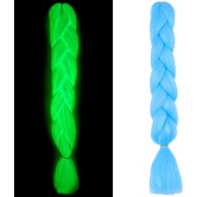 Sepetopia Fosforlu Neon Örgülük Saç Esperer 100 Gr. - Bebek Mavisi