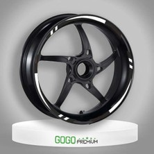 Moto Life N Coffee BEYAZ I REFLEKTÖR BASKI HONDA PCX UYUMLU 1 SET JANT ŞERİDİ
