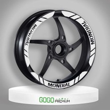 Moto Life N Coffee Motolifencoffee Mondial Uyumlu Beyaz 1 Set Jant Şeridi