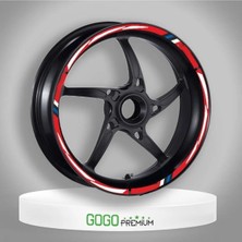 Moto Life N Coffee Motolifencoffee Honda Spacy Uyumlu Kırmızı 1 Set Jant Şeridi