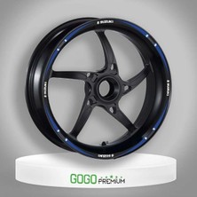 Moto Life N Coffee MAVİ SİYAH SUZUKI UYUMLU REFLEKTÖRLÜ 1 SET JANT ŞERİDİ