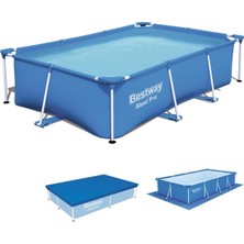 Bestway-Bestway Dikdörtgen Prefabrik Havuz Set BW450 56403 (259CM x 170 cm 61CM)
