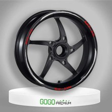Moto Life N Coffee Motolifencoffee Reflektör Beyaz Yamaha Mt-25 Uyumlu 1 Set Jant Şeridi