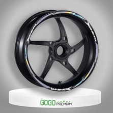 Moto Life N Coffee Motolifencoffee Hologramlı Bajaj Dominar Uyumlu 1 Set Jant Şeridi