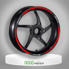 Moto Life N Coffee REFLEKTÖR KIRMIZI II YAMAHA XMAX UYUMLU 1 SET JANT ŞERİDİ