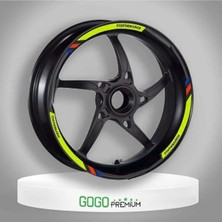 Moto Life N Coffee Motolifencoffee M Power Sarı Honda Forza Uyumlu 1 Set Jant Şeridi