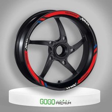 Moto Life N Coffee Motolifencoffee M Power Kırmızı Yamaha Xmax Uyumlu 1 Set Jant Şeridi