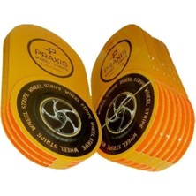 Orjinal Florasan Turuncu 7cm x 7 M Lüks 1 Set Jant Şeridi