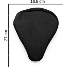 Orjinal Küçük Boy Bisiklet Koltuk Kılıfı Deri 16,5 x 27 cm Uyumlu (Siyah)