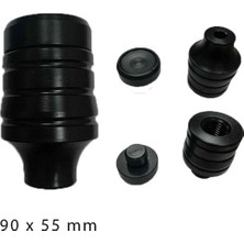 Skm Motosiklet Üniversal Uyumlu Koruma Takozu Tekli Siyah (90MM x 55MM)