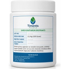 Timentis Purative Sarı Kantaron Ekstraktı (Toz Hammadde) 100 Gram