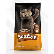 Scafiyyy Tavuklu Yetişkin Kedi Maması 15 kg