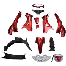 Moto Life N Coffee SFC KAPORTA SET [ KIRMIZI ] FAR STOP SİNYAL (65491)