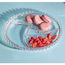 Bulut Mika Boncuklu 26 cm Sunumluk