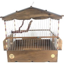 Naturbirds Dik Çatı Ahşap Kafes